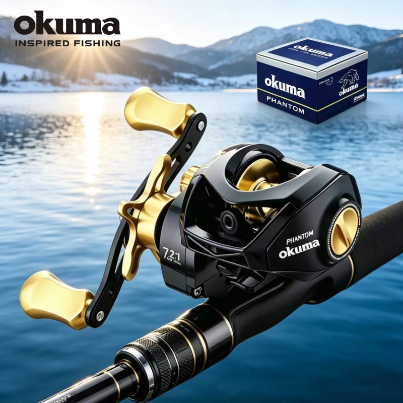 Surf Reel - Moulinet de pêche baitcaster OKUMA, frein